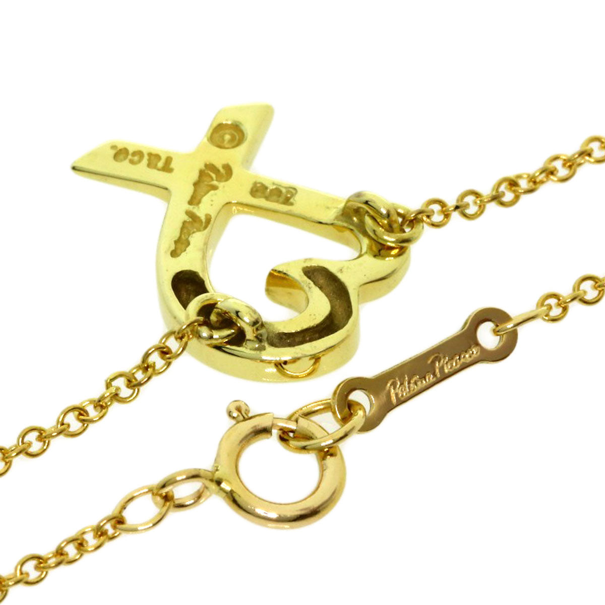 TIFFANY&Co. Loving heart Necklace K18 Yellow Gold Ladies [Used]