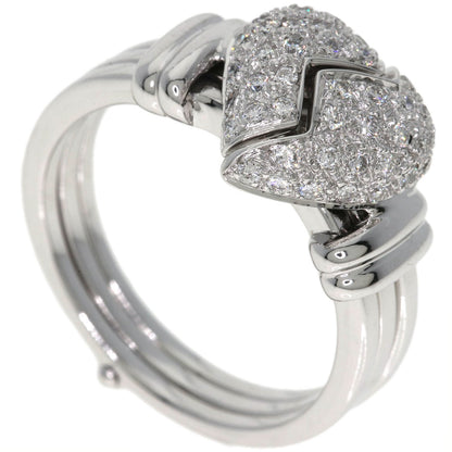 MOUAWAD Broken Heart Diamond Ring K18 White Gold Ladies [Used]