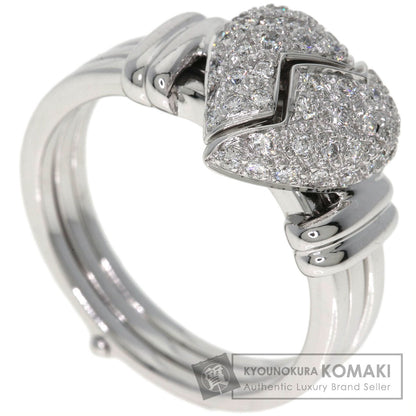 MOUAWAD Broken Heart Diamond Ring K18 White Gold Ladies [Used]