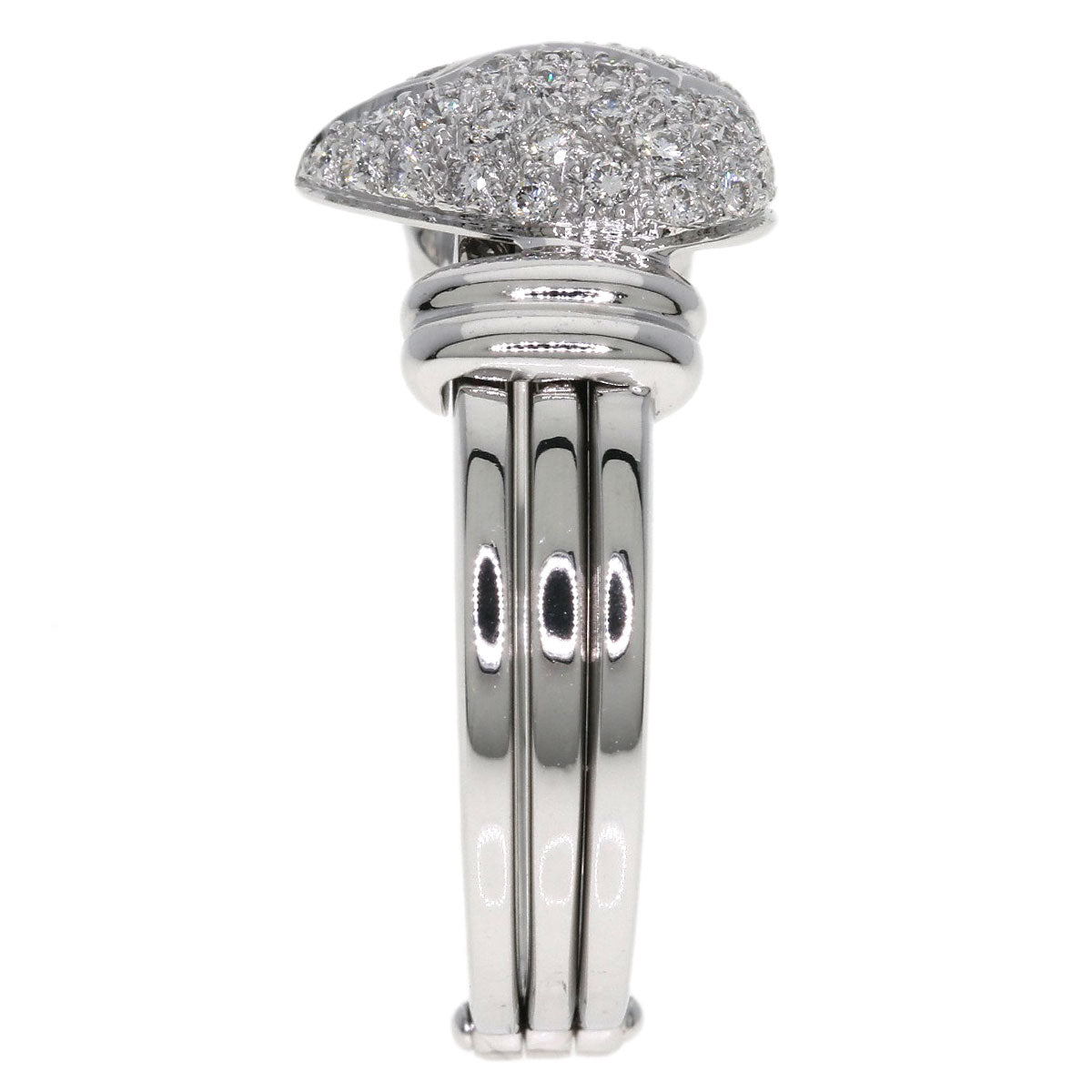 MOUAWAD Broken Heart Diamond Ring K18 White Gold Ladies [Used]