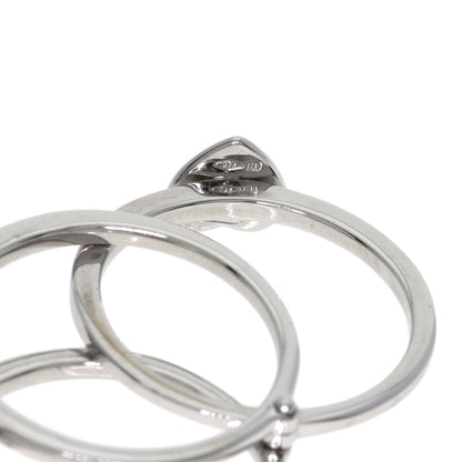 MOUAWAD Broken Heart Diamond Ring K18 White Gold Ladies [Used]