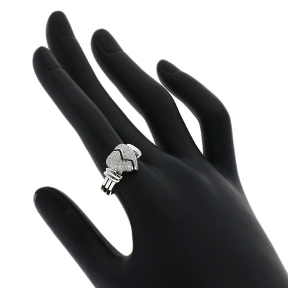 MOUAWAD Broken Heart Diamond Ring K18 White Gold Ladies [Used]