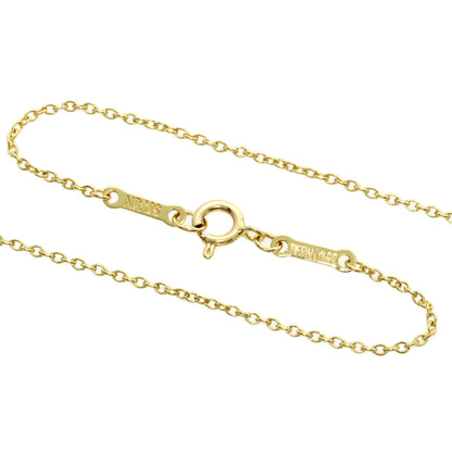 TIFFANY&Co. Double teardrop Necklace K18 Yellow Gold Ladies [Used]