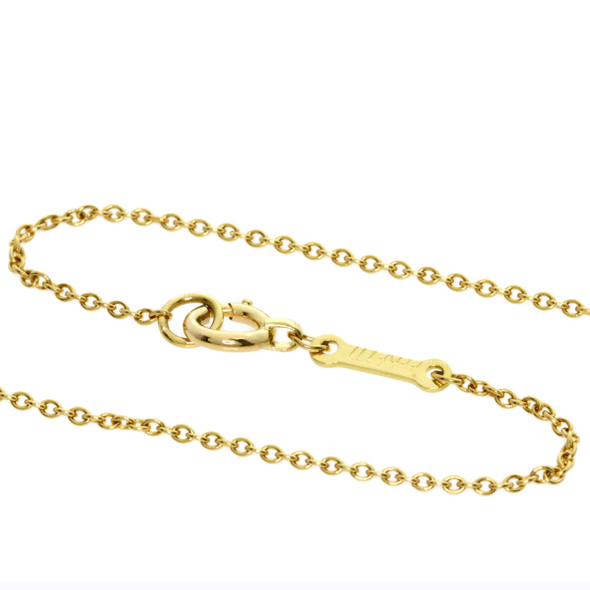 TIFFANY&Co. teardrop Necklace K18 Yellow Gold Ladies [Used]