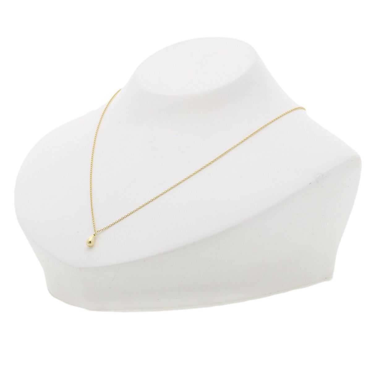 TIFFANY&Co. teardrop Necklace K18 Yellow Gold Ladies [Used]
