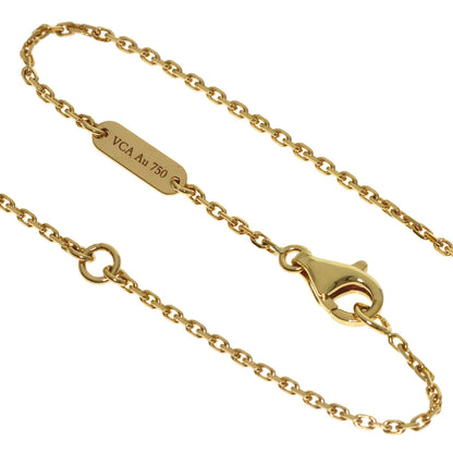 Van Cleef & Arpels Vintage Alhambra Carnelian Necklace K18 Yellow Gold Ladies [Used]