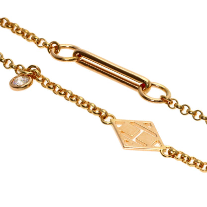 HERMES Gunbird Diamond Bracelet K18 Pink Gold Ladies [Used]