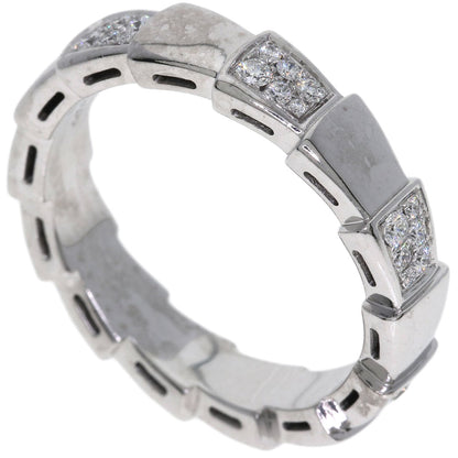 BVLGARI Serpenti Viper Diamond #63 Ring K18 White Gold unisex [Used]