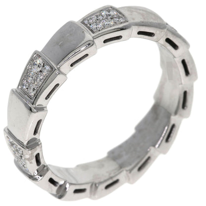 BVLGARI Serpenti Viper Diamond #63 Ring K18 White Gold unisex [Used]