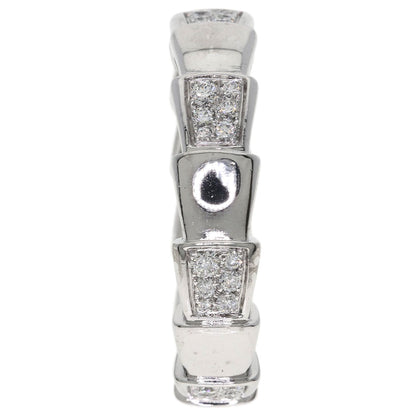 BVLGARI Serpenti Viper Diamond #63 Ring K18 White Gold unisex [Used]