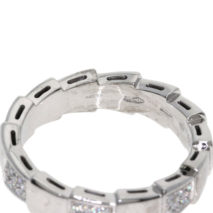 BVLGARI Serpenti Viper Diamond #63 Ring K18 White Gold unisex [Used]