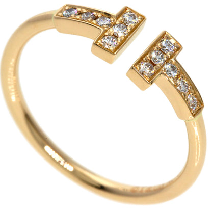 TIFFANY&Co. TWire Diamond Ring K18 Pink Gold Ladies [Used]