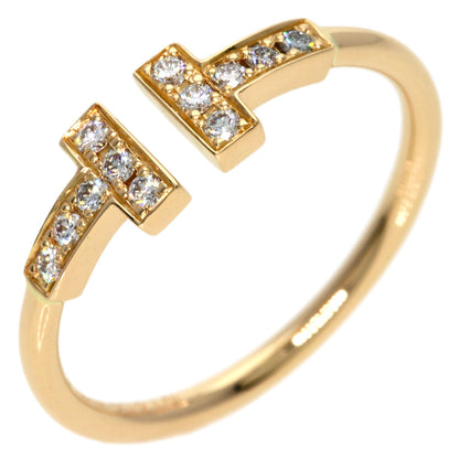 TIFFANY&Co. TWire Diamond Ring K18 Pink Gold Ladies [Used]