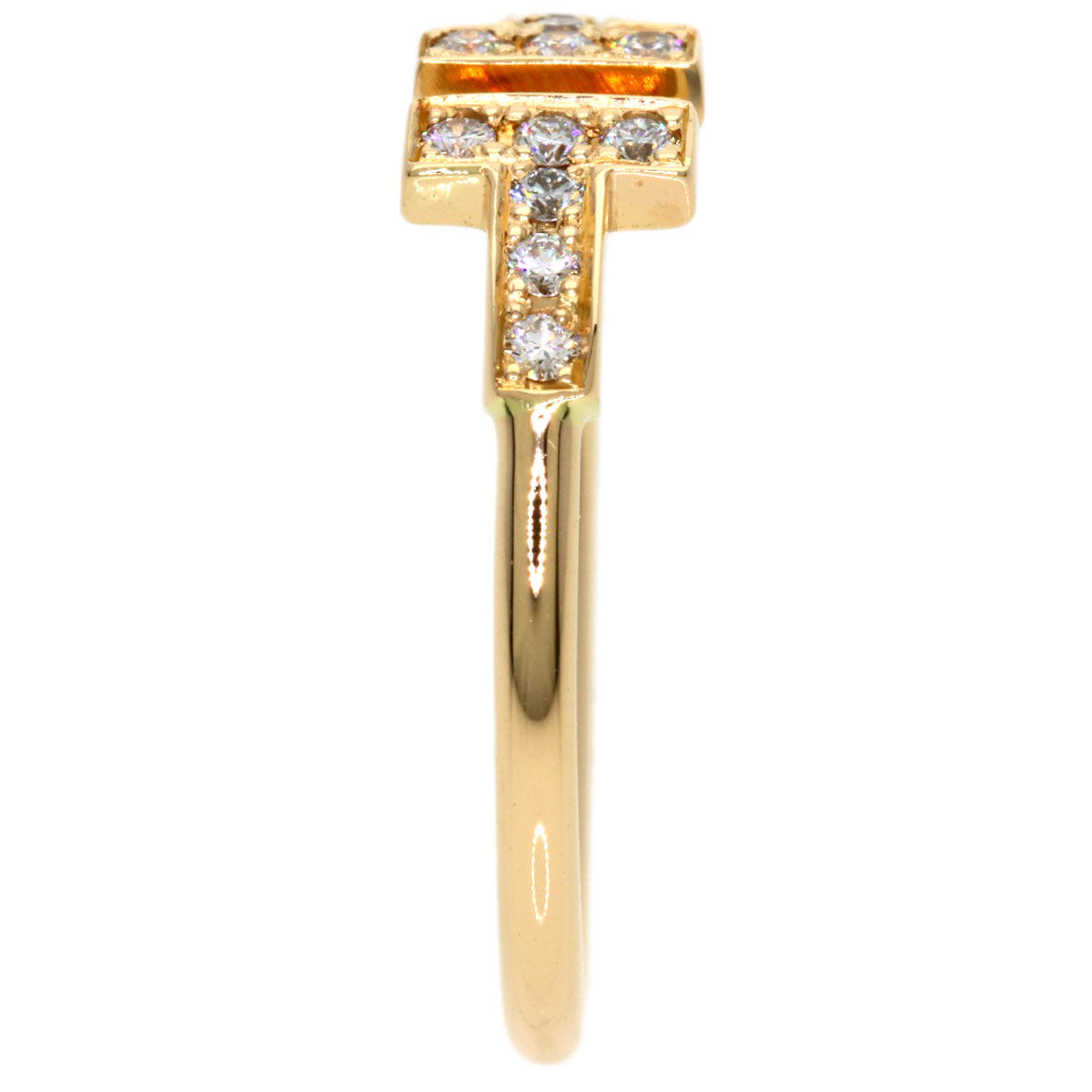 TIFFANY&Co. TWire Diamond Ring K18 Pink Gold Ladies [Used]