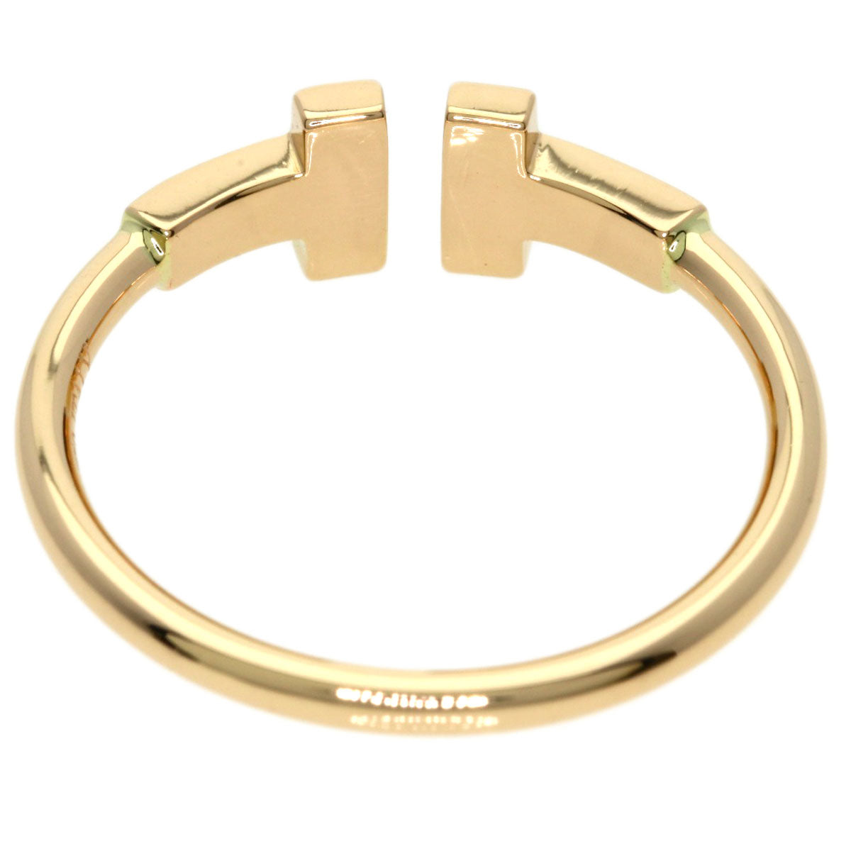 TIFFANY&Co. TWire Diamond Ring K18 Pink Gold Ladies [Used]