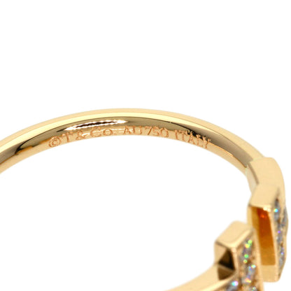 TIFFANY&Co. TWire Diamond Ring K18 Pink Gold Ladies [Used]