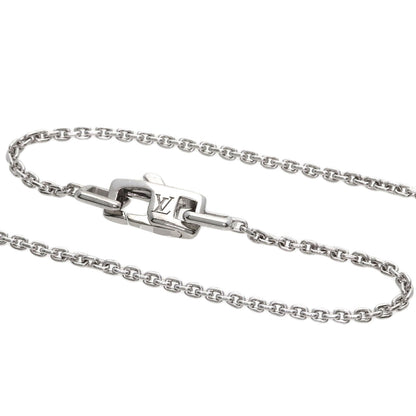 LOUIS VUITTON Pandantif Lockit Necklace K18 White Gold Ladies [Used]