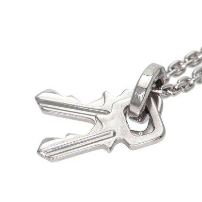 LOUIS VUITTON Pandantif Lockit Necklace K18 White Gold Ladies [Used]