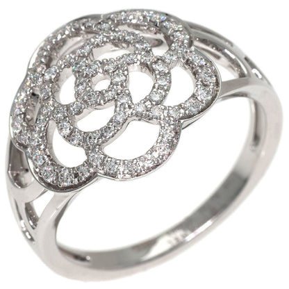 CHANEL Camellia Diamond #58 Ring K18 White Gold Ladies [Used]