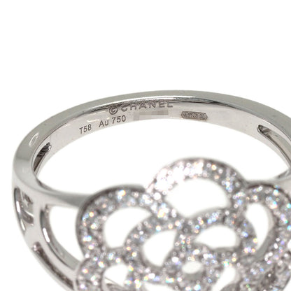 CHANEL Camellia Diamond #58 Ring K18 White Gold Ladies [Used]
