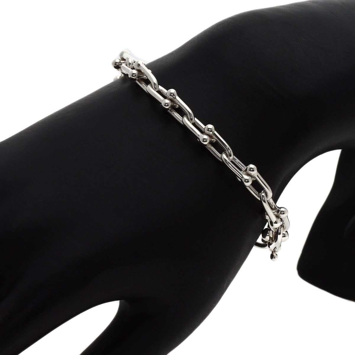 TIFFANY&Co. hardware small link Bracelet Silver Ladies [Used]