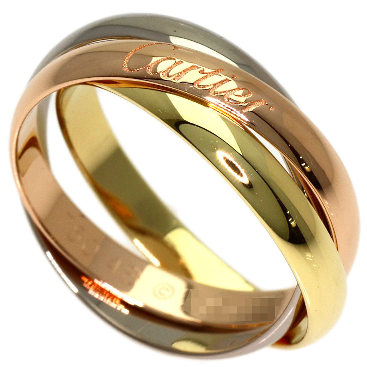 CARTIER Trinity SM #48 Ring K18 Yellow Gold K18 White GoldLadies [Used]