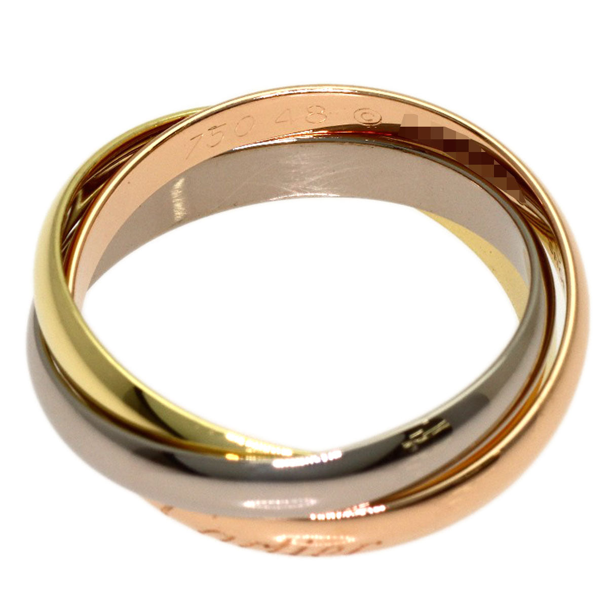 CARTIER Trinity SM #48 Ring K18 Yellow Gold K18 White GoldLadies [Used]