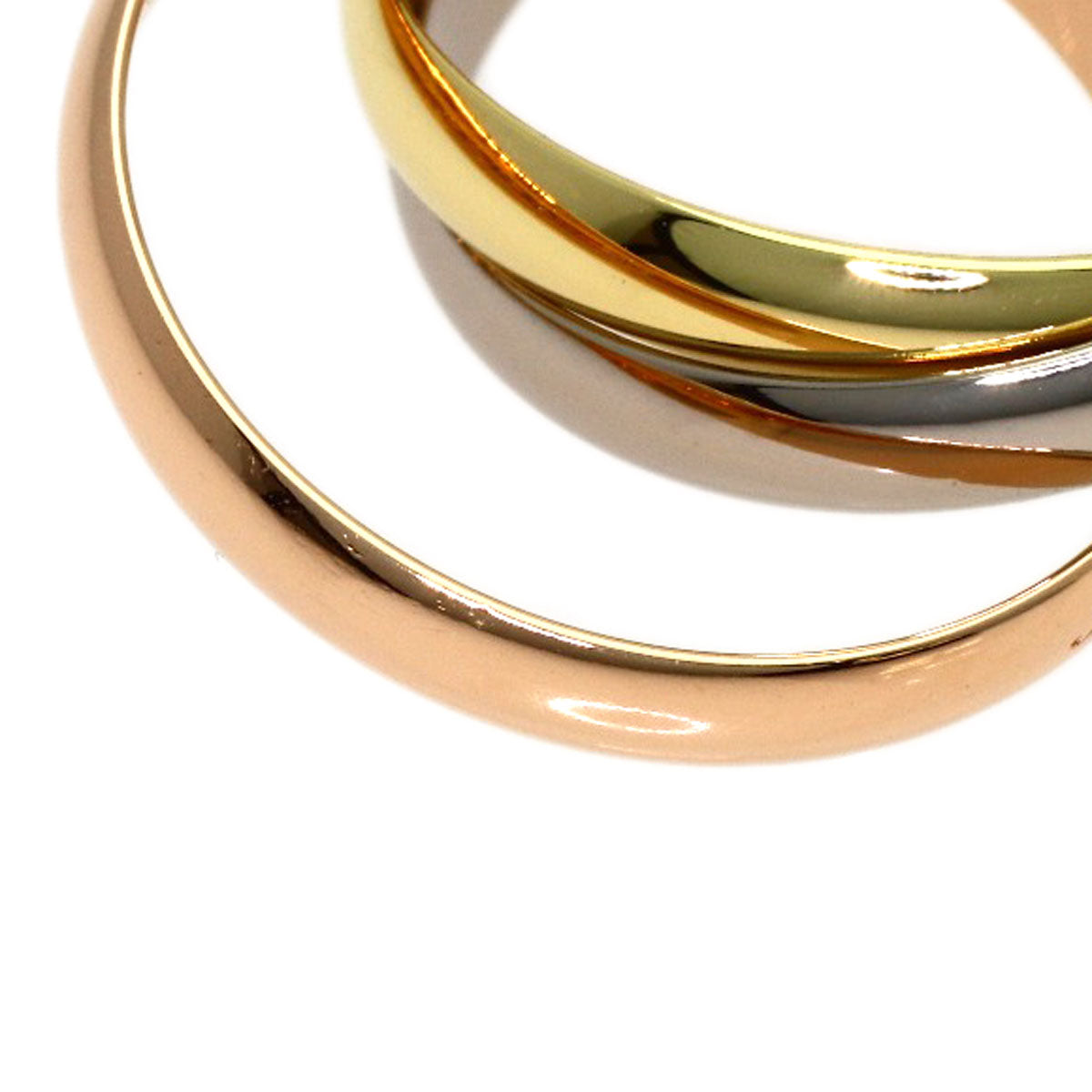 CARTIER Trinity SM #48 Ring K18 Yellow Gold K18 White GoldLadies [Used]