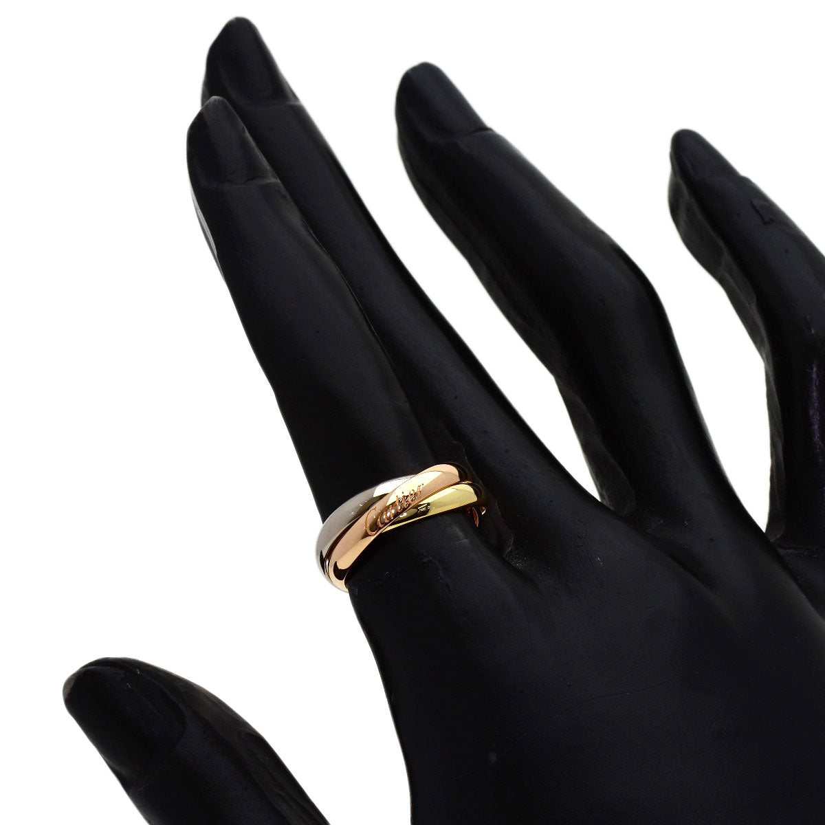 CARTIER Trinity SM #48 Ring K18 Yellow Gold K18 White GoldLadies [Used]