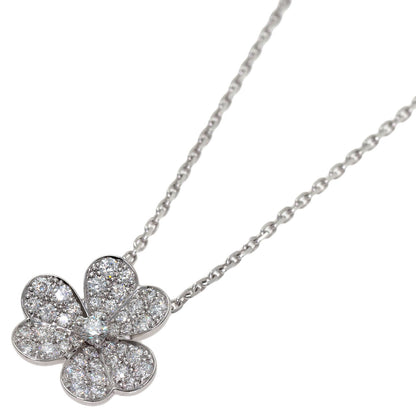 Van Cleef & Arpels Frivole Small Diamond Necklace K18 White Gold Ladies [Used]