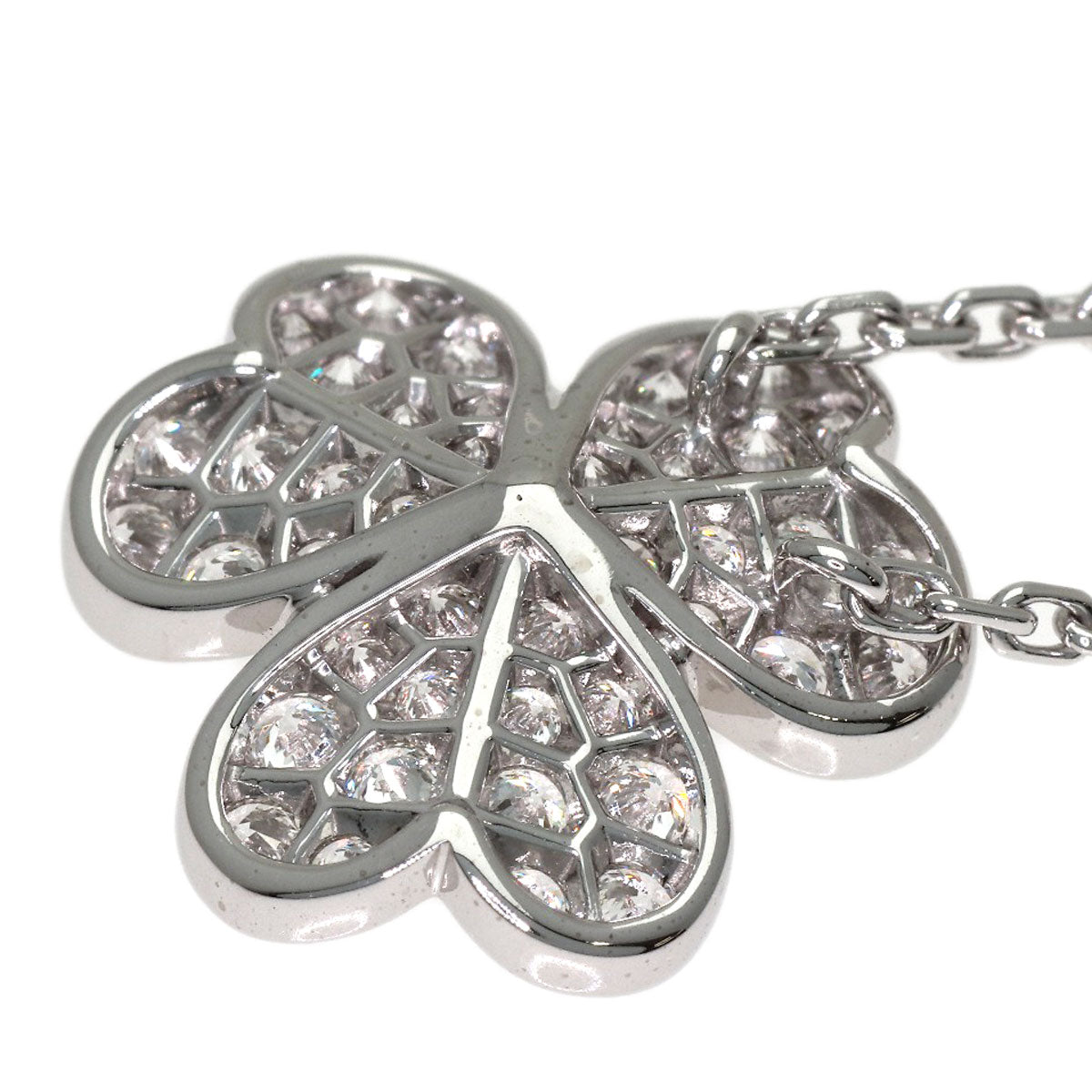 Van Cleef & Arpels Frivole Small Diamond Necklace K18 White Gold Ladies [Used]
