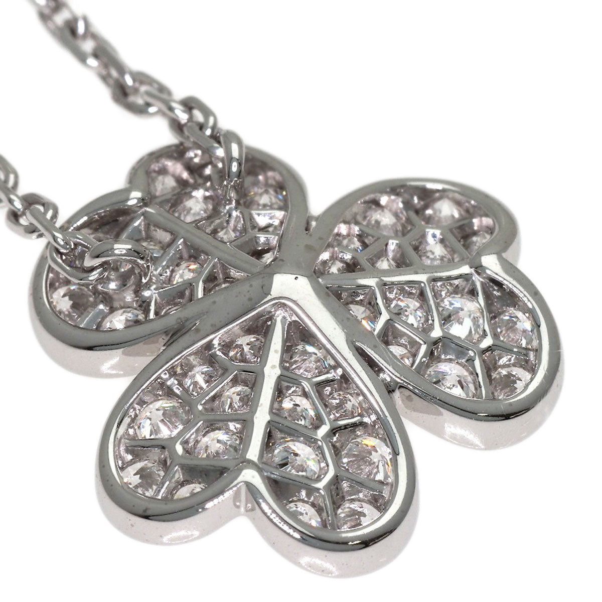 Van Cleef & Arpels Frivole Small Diamond Necklace K18 White Gold Ladies [Used]