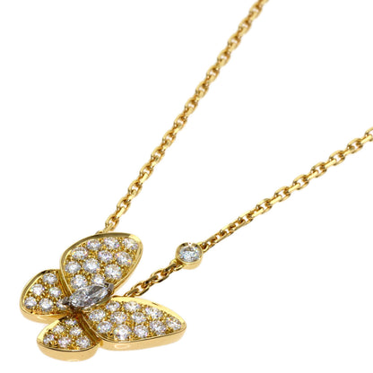 Van Cleef & Arpels De Papillon Diamond Necklace K18 Yellow Gold Ladies [Used]