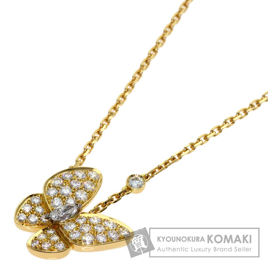 Van Cleef & Arpels De Papillon Diamond Necklace K18 Yellow Gold Ladies [Used]
