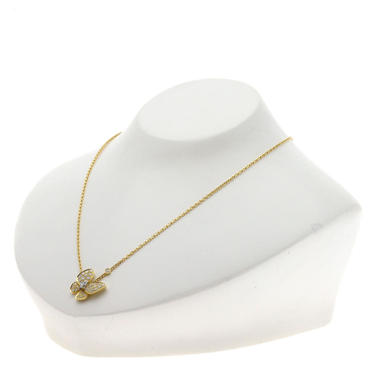 Van Cleef & Arpels De Papillon Diamond Necklace K18 Yellow Gold Ladies [Used]