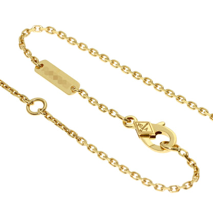 Van Cleef & Arpels Vintage Alhambra Yellow Shell Diamond Necklace K18 Yellow Gold Ladies [Used]