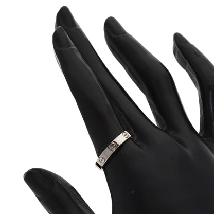 CARTIER mini love ring #56 Ring K18 White Gold Ladies [Used]