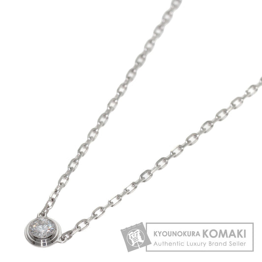 CARTIER Diamant Léger d'Amour SM Diamond Necklace K18 White Gold Ladies [Used]
