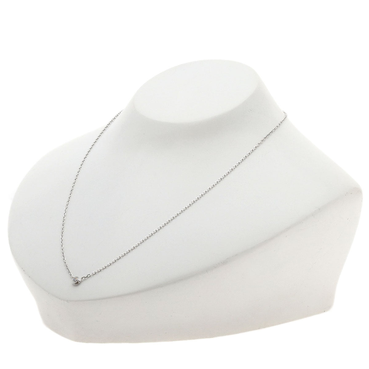 CARTIER Diamant Léger d'Amour SM Diamond Necklace K18 White Gold Ladies [Used]