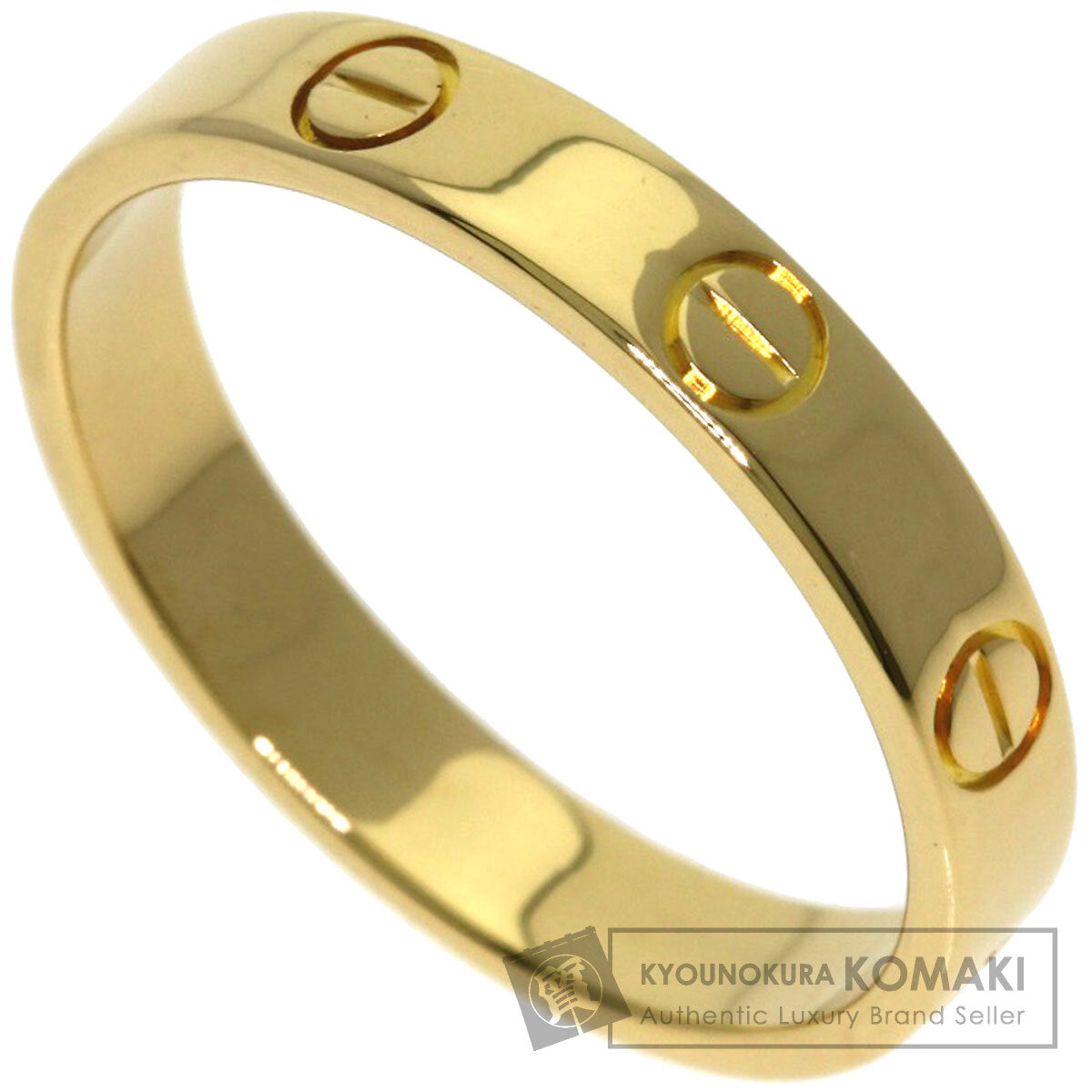 CARTIER Mini love ring #56 Ring K18 Yellow Gold Ladies [Used]