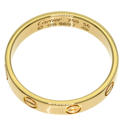 CARTIER Mini love ring #56 Ring K18 Yellow Gold Ladies [Used]