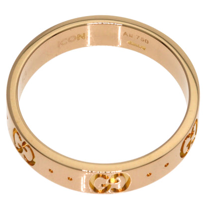 GUCCI Icon # 13 Ring K18 Pink Gold Ladies [Used]