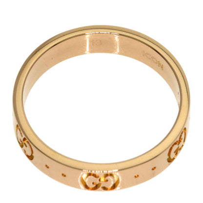 GUCCI Icon # 13 Ring K18 Pink Gold Ladies [Used]