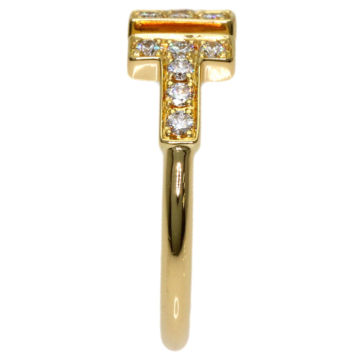 TIFFANY&Co. TWire Diamond Ring K18 Yellow Gold Ladies [Used]