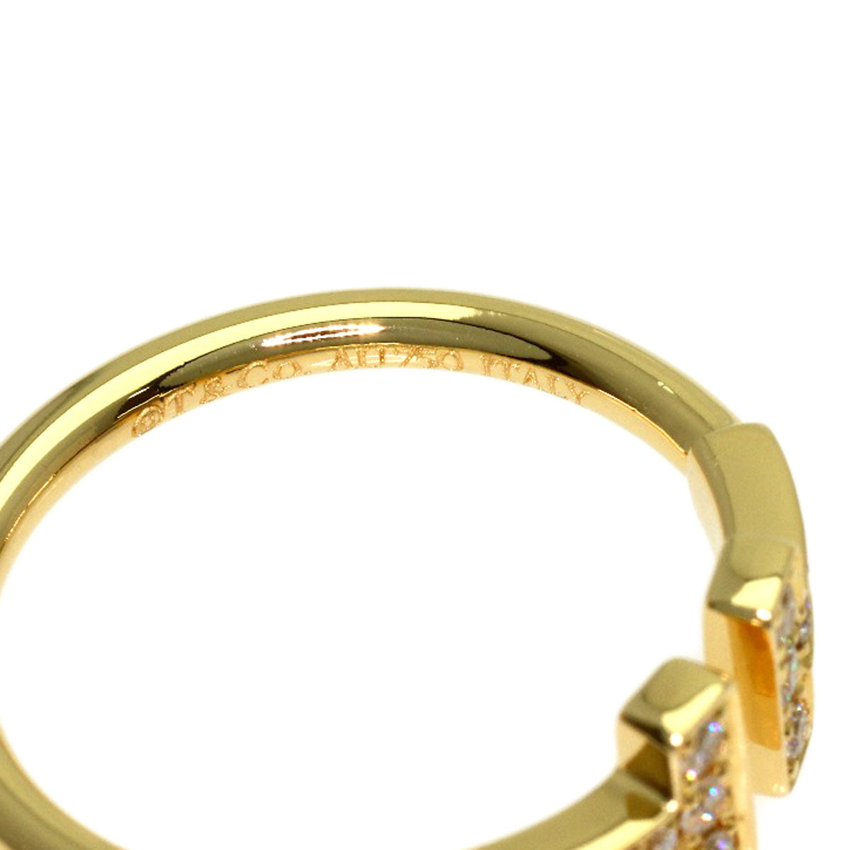 TIFFANY&Co. TWire Diamond Ring K18 Yellow Gold Ladies [Used]