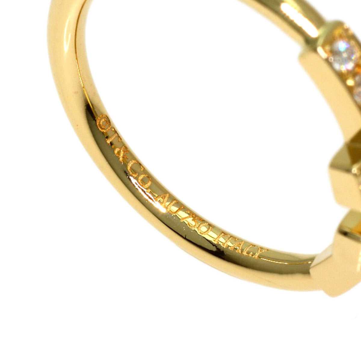 TIFFANY&Co. TWire Diamond Ring K18 Yellow Gold Ladies [Used]