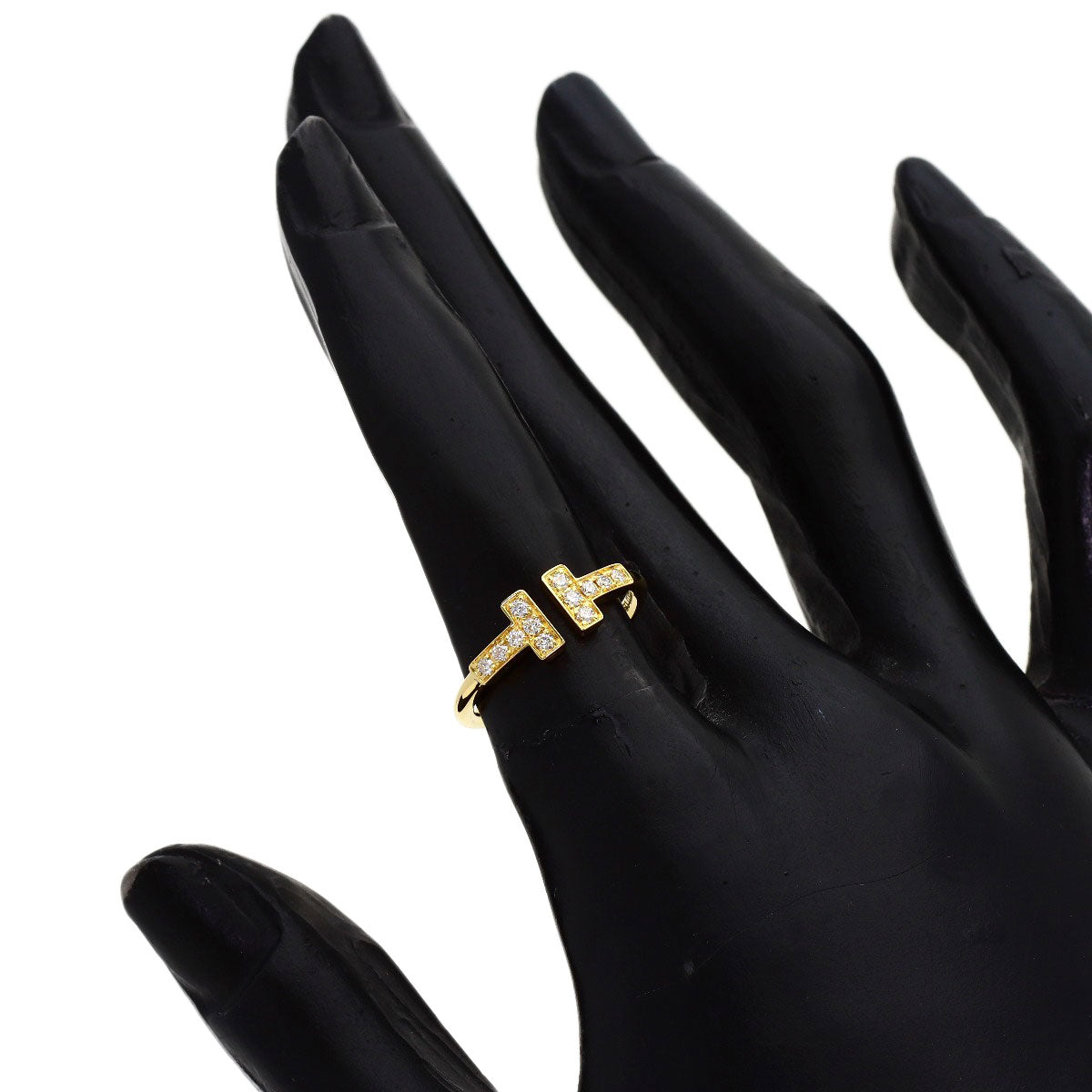 TIFFANY&Co. TWire Diamond Ring K18 Yellow Gold Ladies [Used]