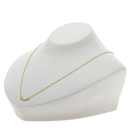TIFFANY&Co. T Smile Mini Necklace K18 Yellow Gold Ladies [Used]