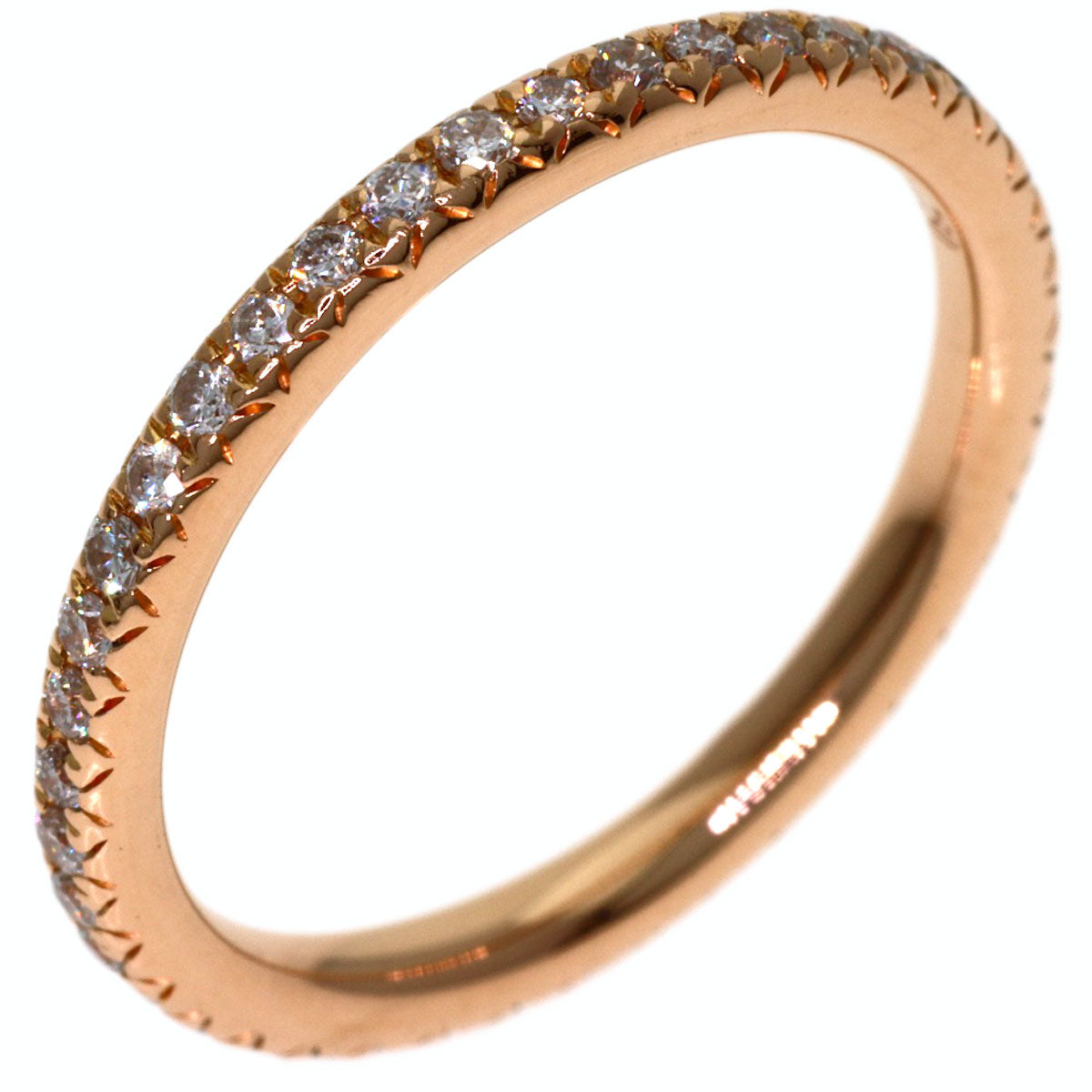 TIFFANY&Co. Soleste Full Eternity Diamond Ring K18 Pink Gold Ladies [Used]