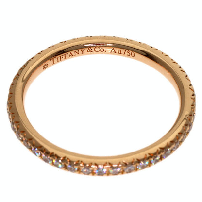 TIFFANY&Co. Soleste Full Eternity Diamond Ring K18 Pink Gold Ladies [Used]